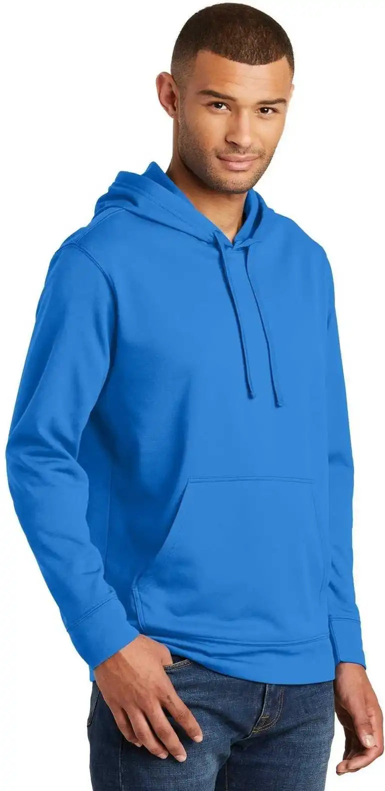 Port &amp; Company Pc590h Performance Fleece Pullover Hooded Sweatshirt Royal