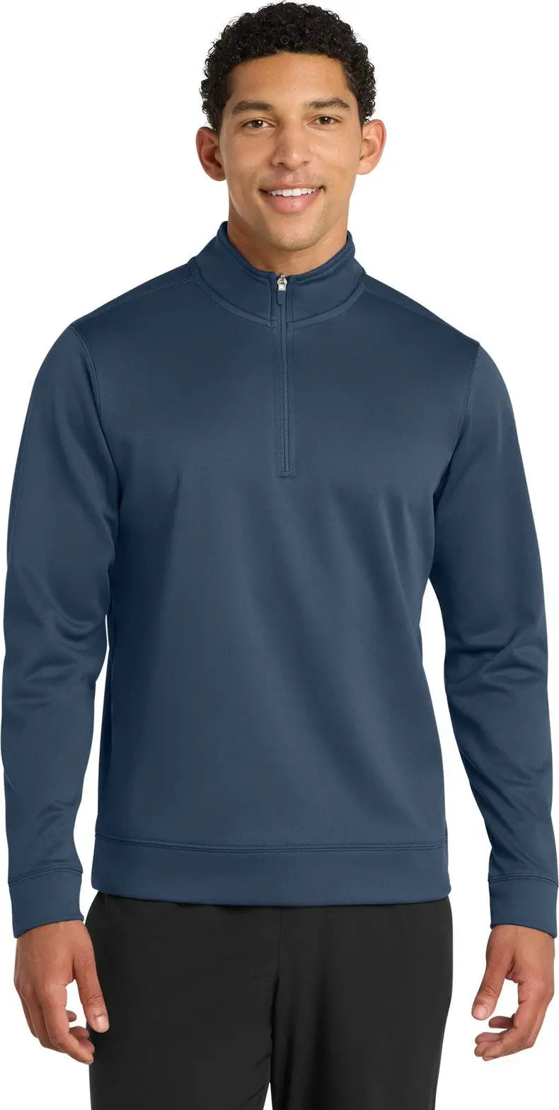 Port & Company Pc590q co Performance Fleece 1/4-zip Pullover Sweatshirt - Deep Navy - Adult s