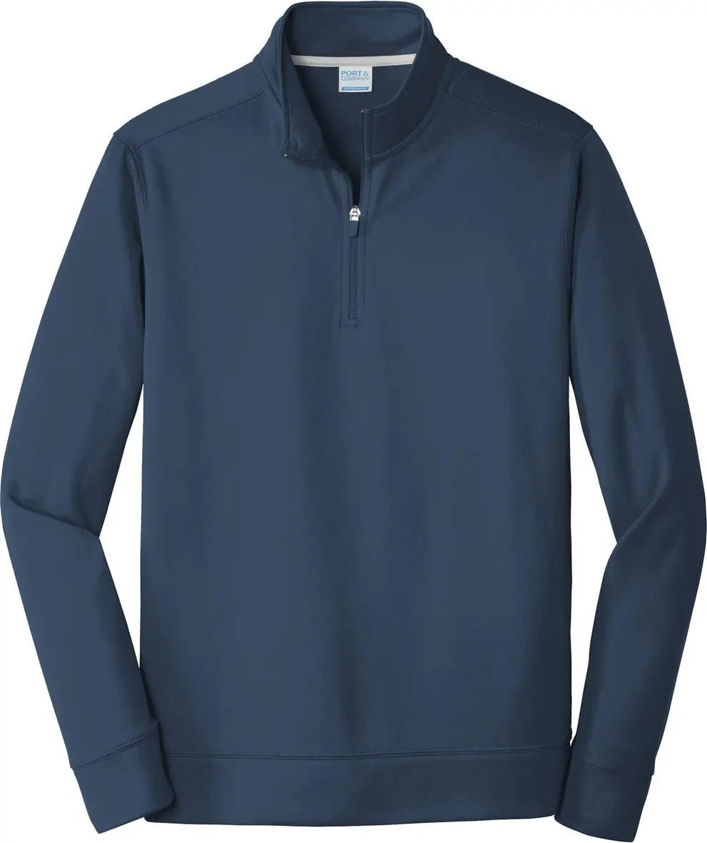 Port & Company Pc590q co Performance Fleece 1/4-zip Pullover Sweatshirt - Deep Navy