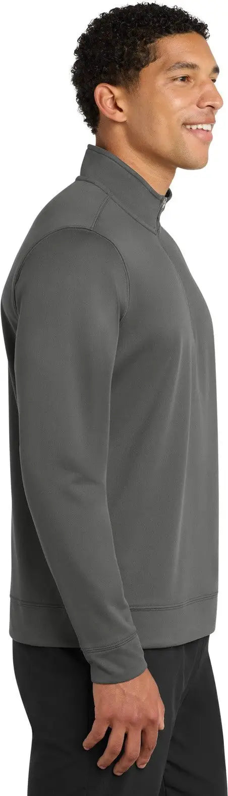 Port & Company Pc590q co Performance Fleece 1/4-zip Pullover Sweatshirt - Charcoal