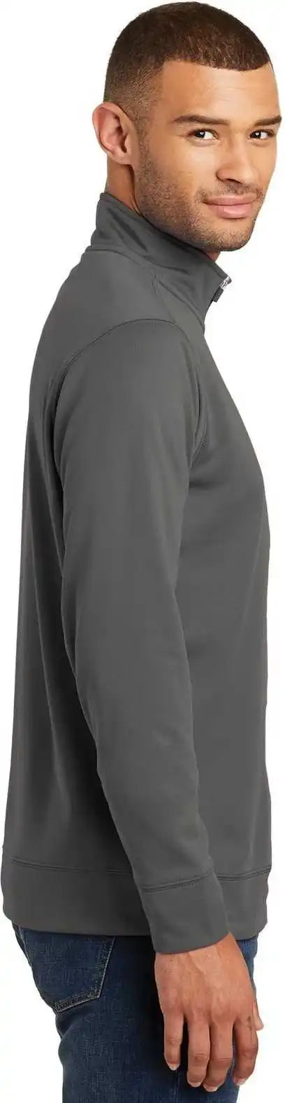Port &amp; Company Pc590q Fleece 1/4 Zip Pullover Sweatshirt Charcoal