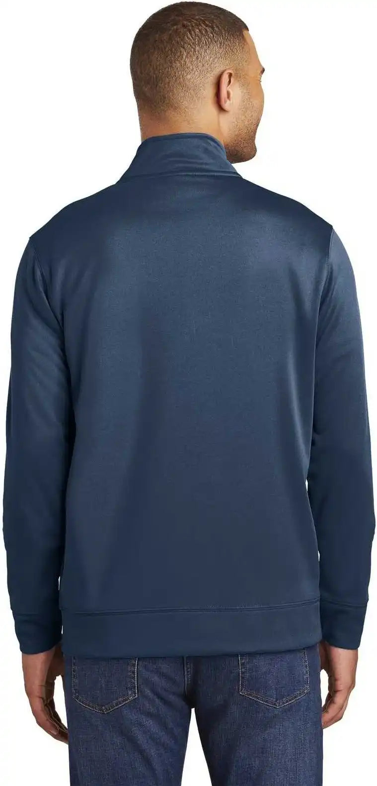 Port & Company Pc590q Fleece 1/4 Zip Pullover Sweatshirt Deep Navy