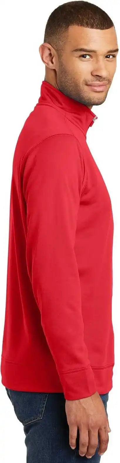 Port &amp; Company Pc590q Fleece 1/4 Zip Pullover Sweatshirt Red