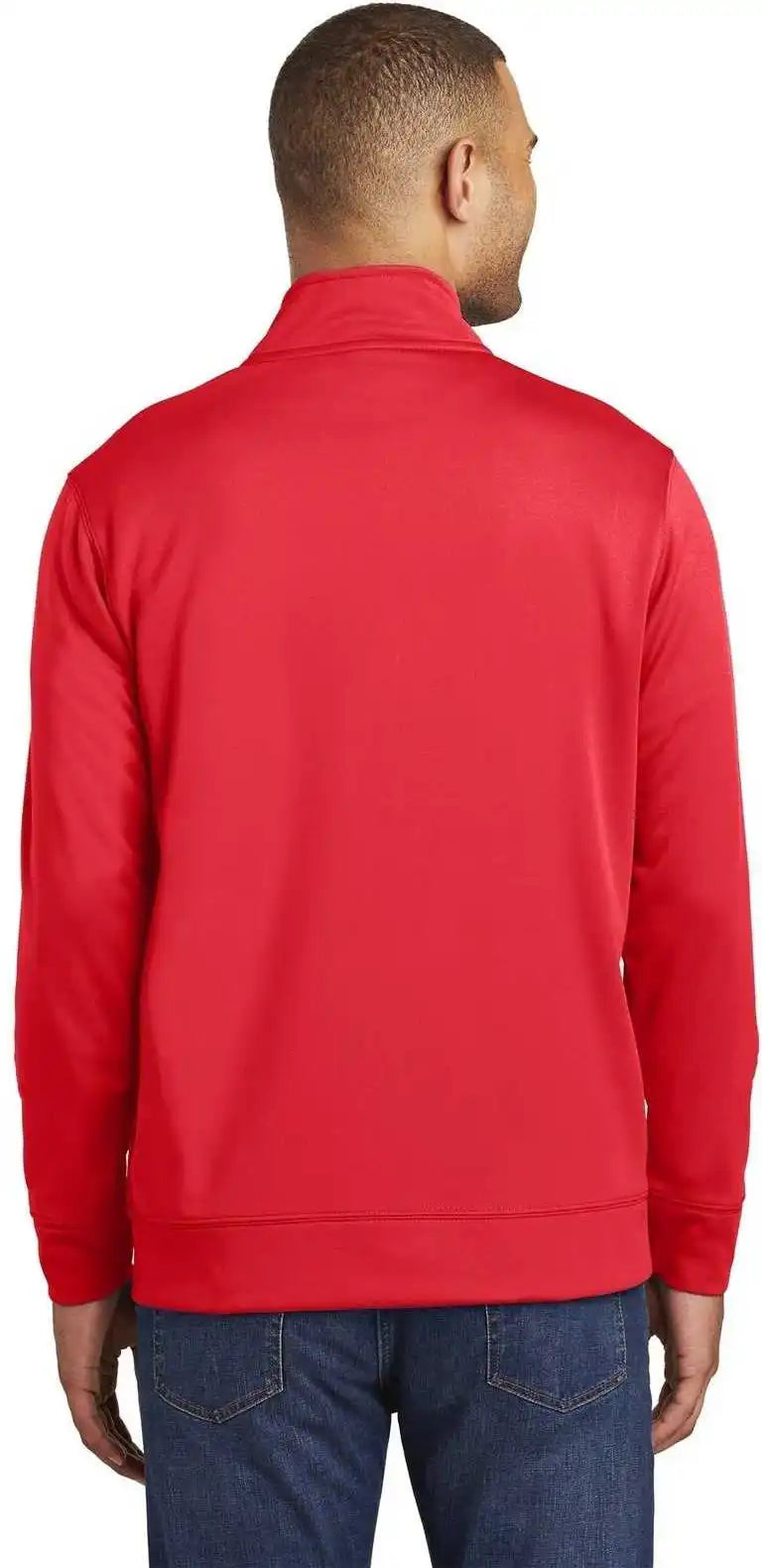 Port & Company Pc590q Fleece 1/4 Zip Pullover Sweatshirt Red