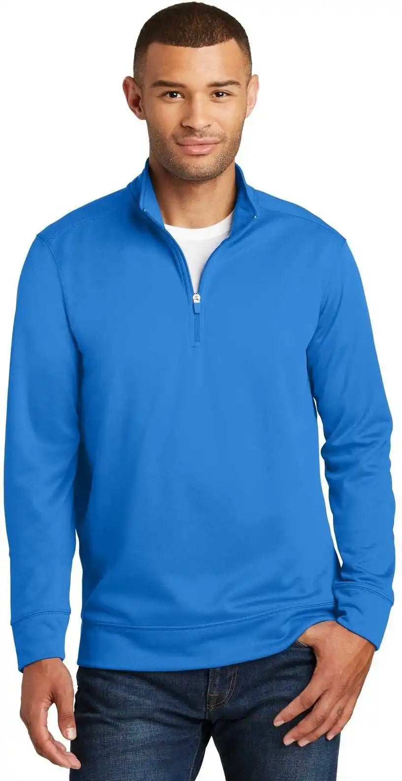 Port & Company Pc590q Fleece 1/4 Zip Pullover Sweatshirt Royal