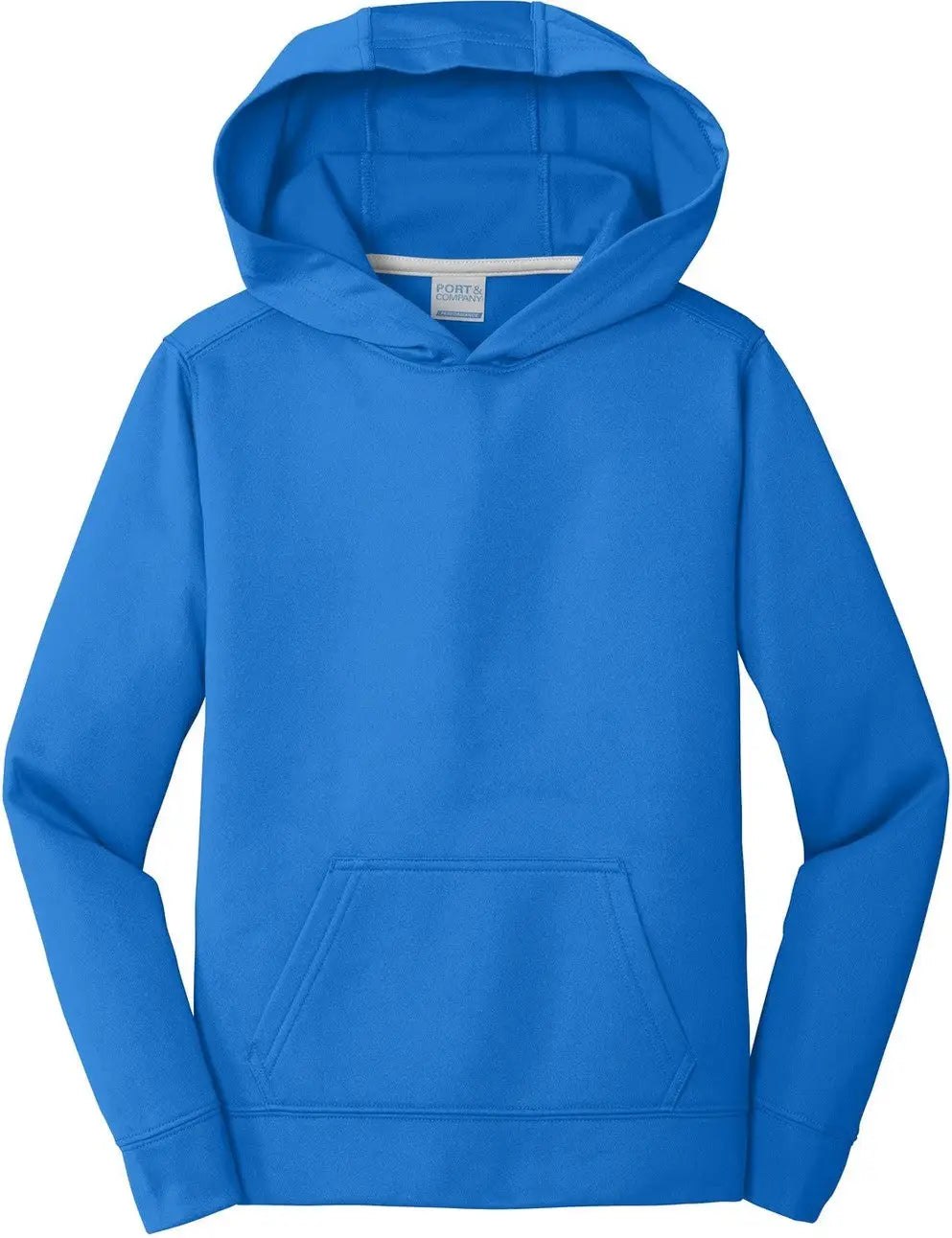 Port & Company Pc590yh co Youth Performance Fleece Pullover Hooded Sweatshirt - Royal