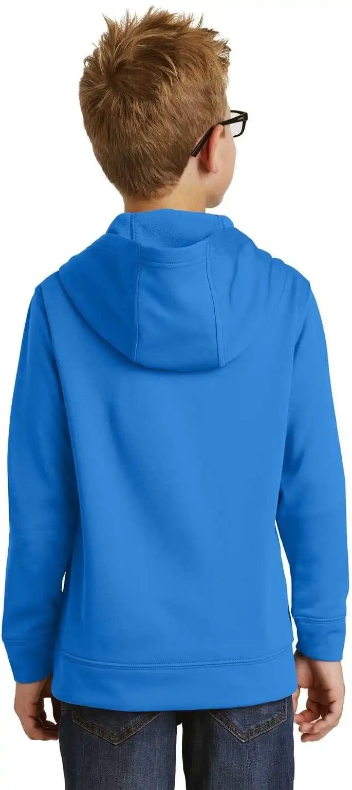 Port & Company Pc590yh Youth Performance Fleece Pullover Hooded Sweatshirt Royal