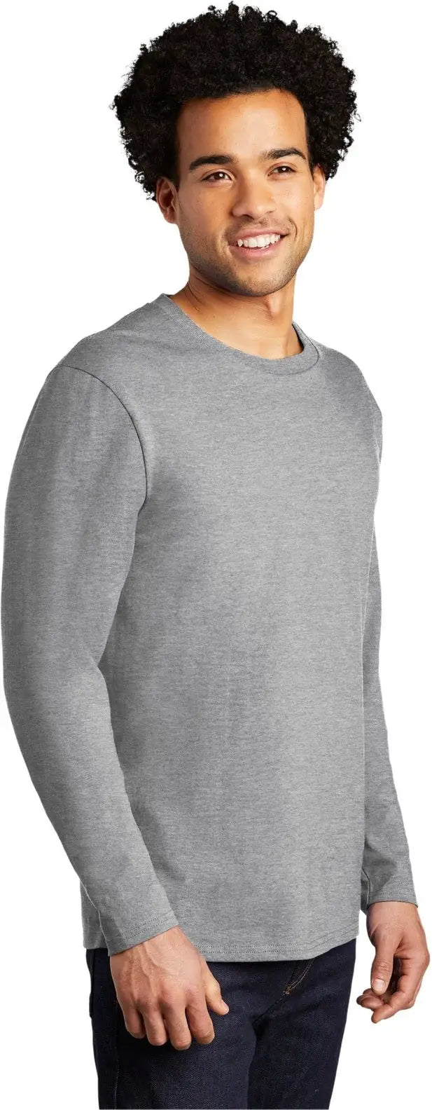 Port & Company Pc600ls co Long Sleeve Bouncer Tee - Athletic Heather