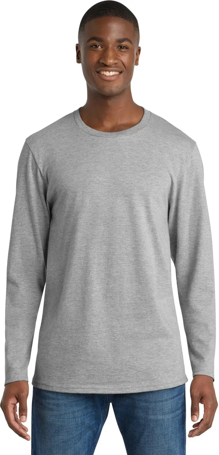 Port & Company Pc600ls co Long Sleeve Bouncer Tee - Athletic Heather - Adult s