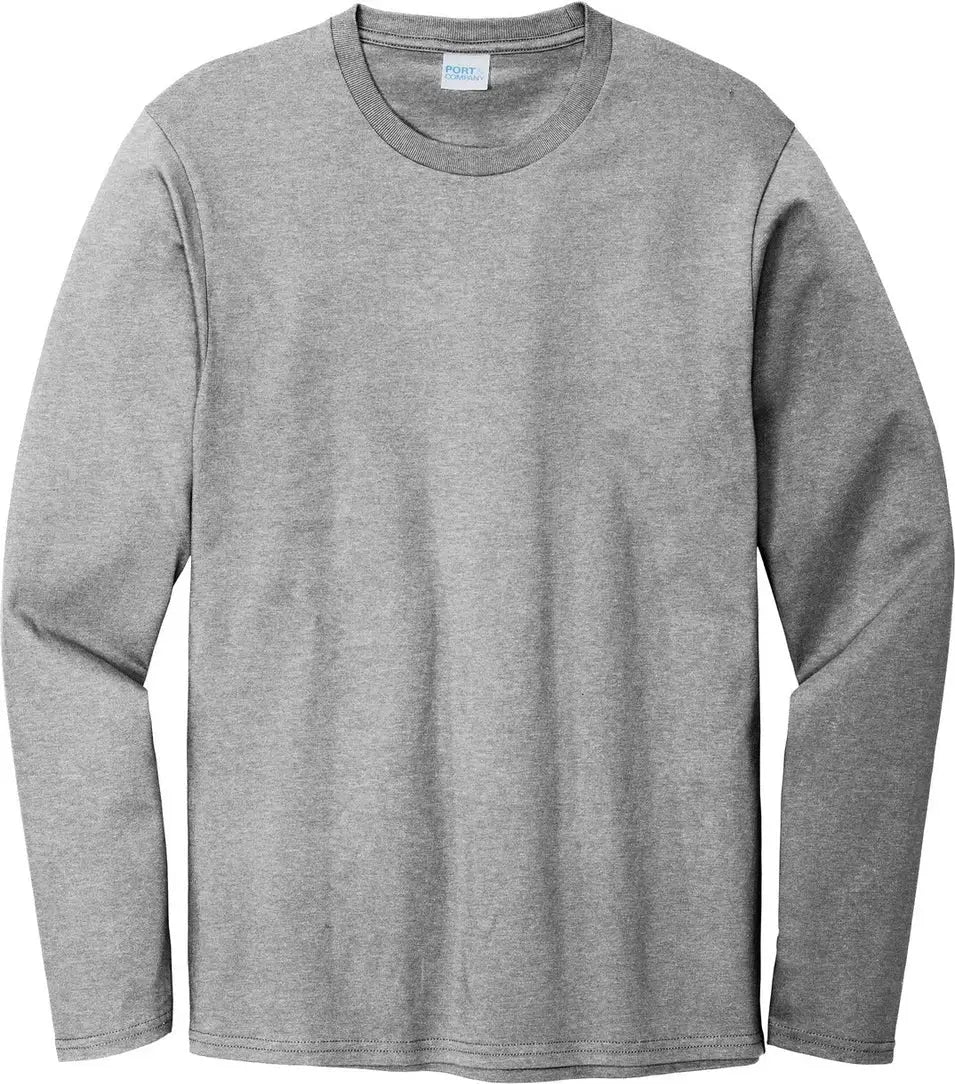 Port & Company Pc600ls co Long Sleeve Bouncer Tee - Athletic Heather