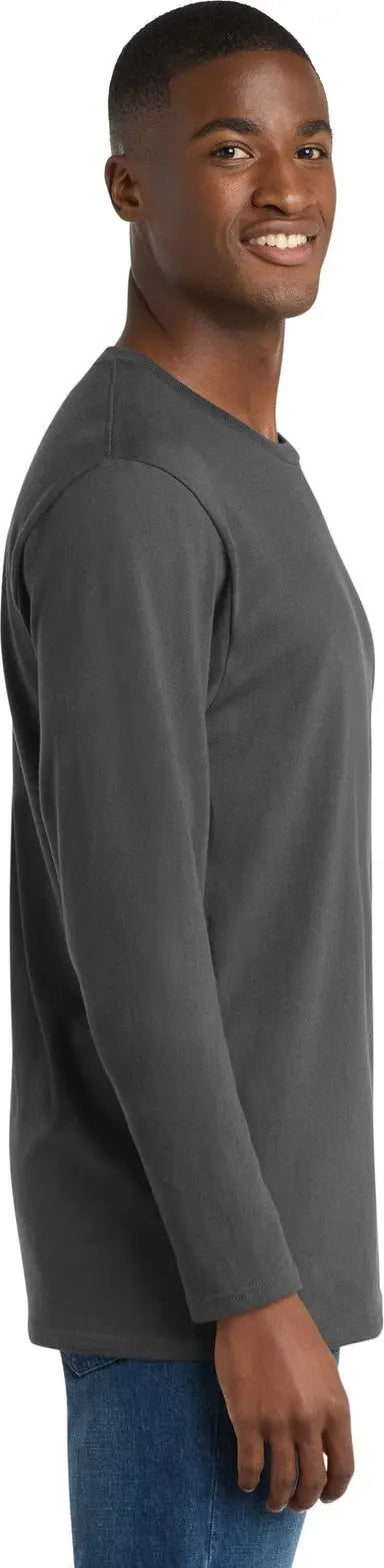 Port & Company Pc600ls co Long Sleeve Bouncer Tee - Coal Gray