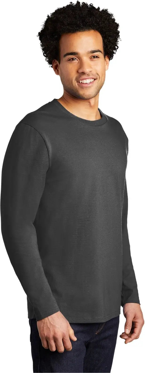 Port & Company Pc600ls co Long Sleeve Bouncer Tee - Coal Gray