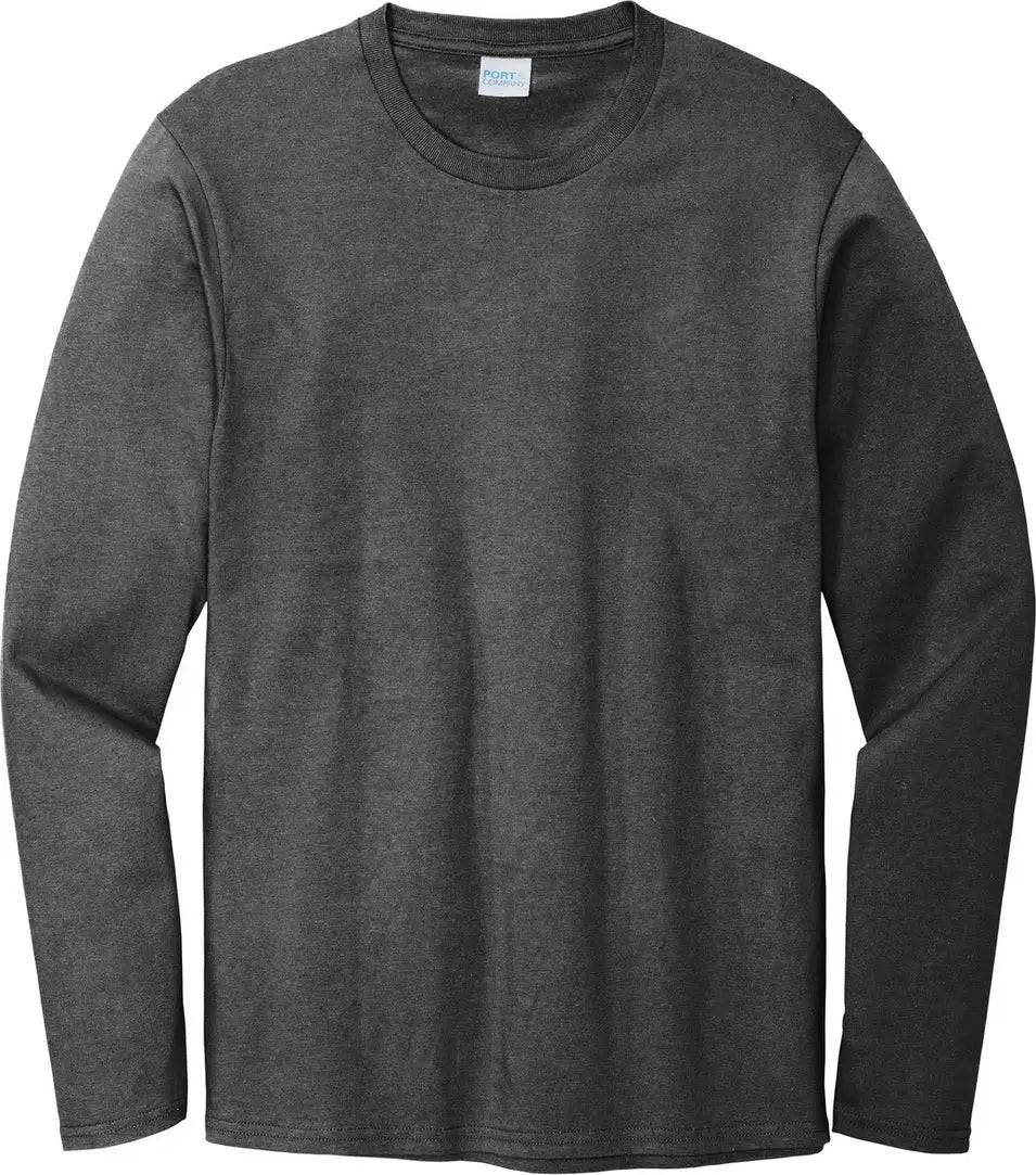 Port & Company Pc600ls co Long Sleeve Bouncer Tee - Dark Heather Gray