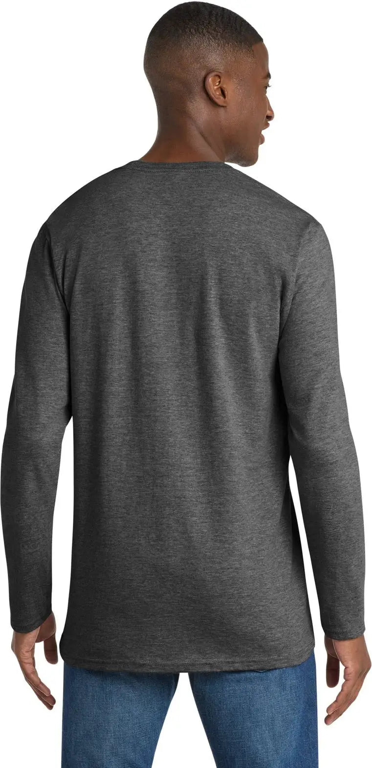 Port & Company Pc600ls co Long Sleeve Bouncer Tee - Dark Heather Gray