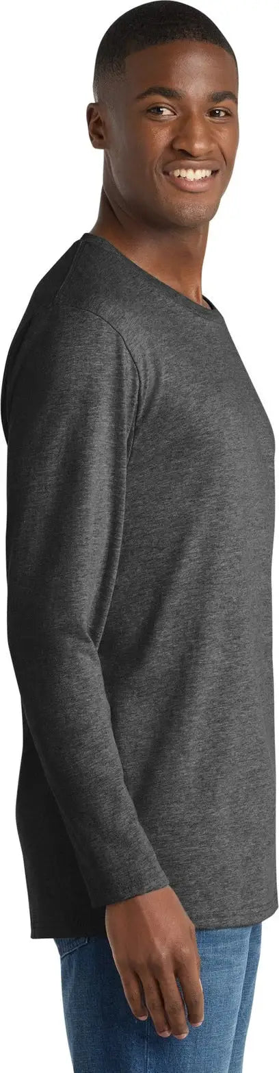Port & Company Pc600ls co Long Sleeve Bouncer Tee - Dark Heather Gray