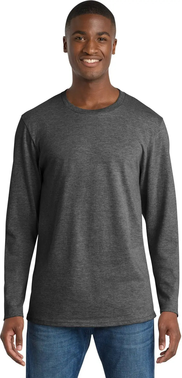 Port & Company Pc600ls co Long Sleeve Bouncer Tee - Dark Heather Gray - Adult s