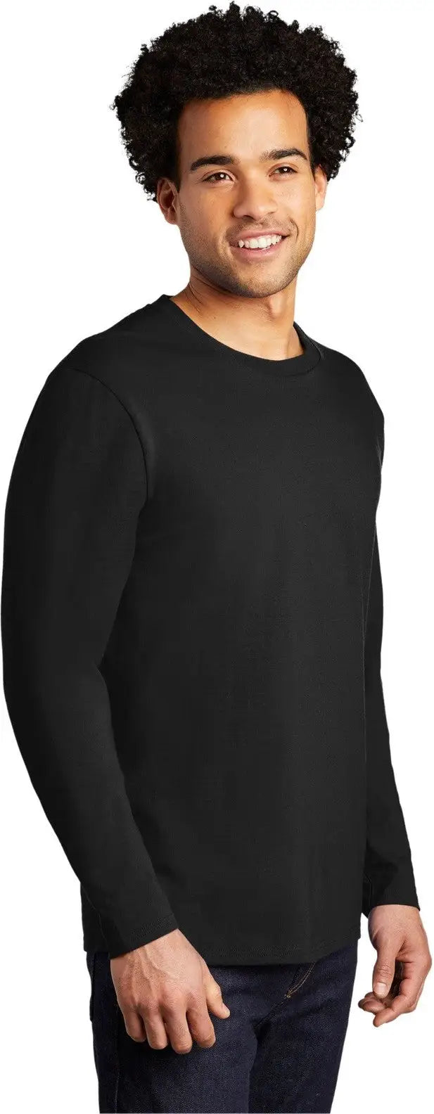 Port & Company Pc600ls co Long Sleeve Bouncer Tee - Deep Black