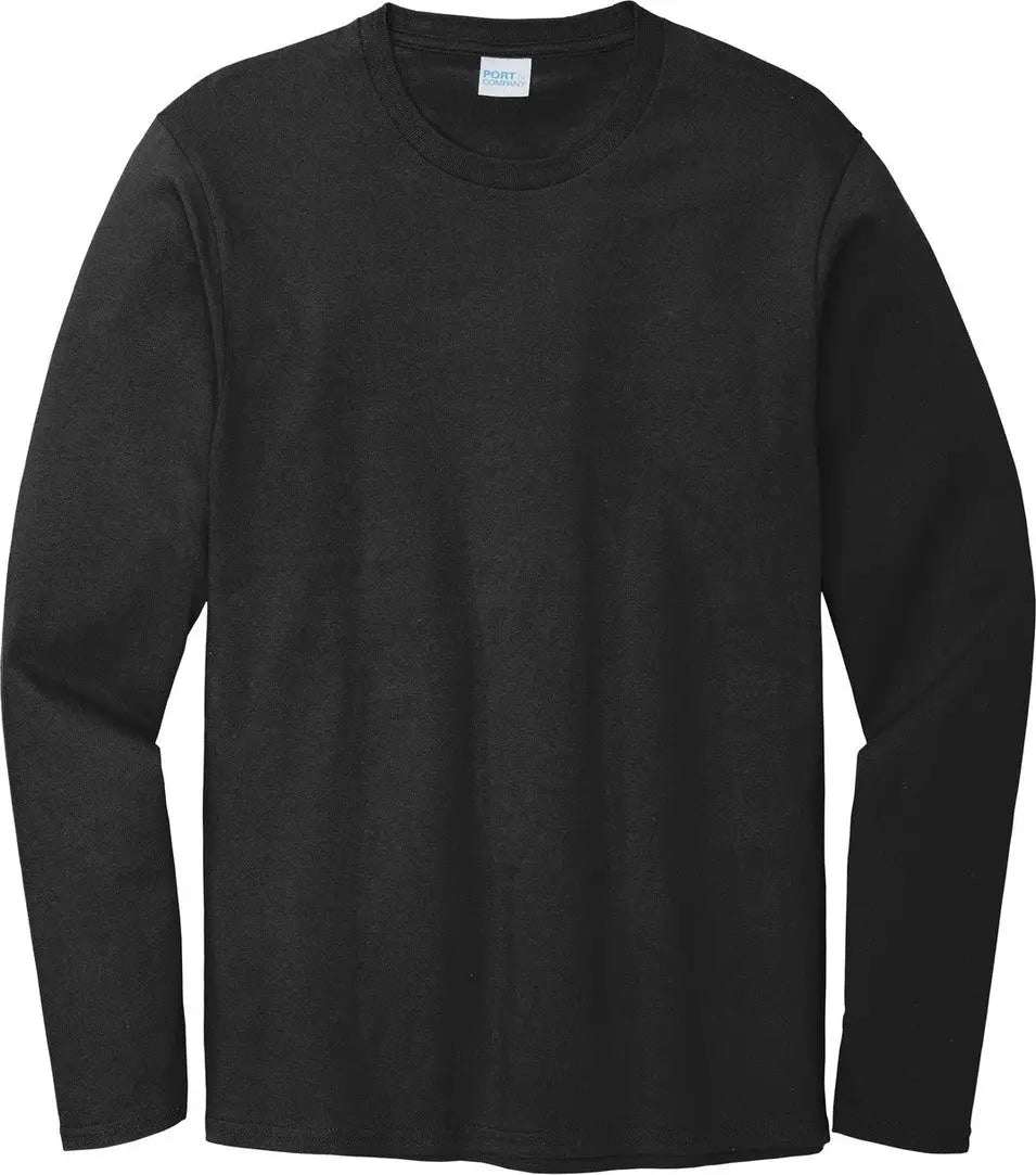 Port & Company Pc600ls co Long Sleeve Bouncer Tee - Deep Black
