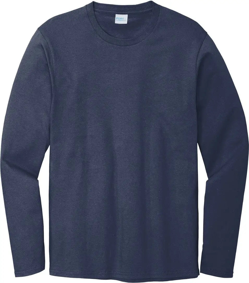Port & Company Pc600ls co Long Sleeve Bouncer Tee - Navy Blue