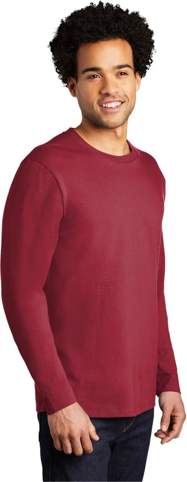 Port & Company Pc600ls co Long Sleeve Bouncer Tee - Rich Red