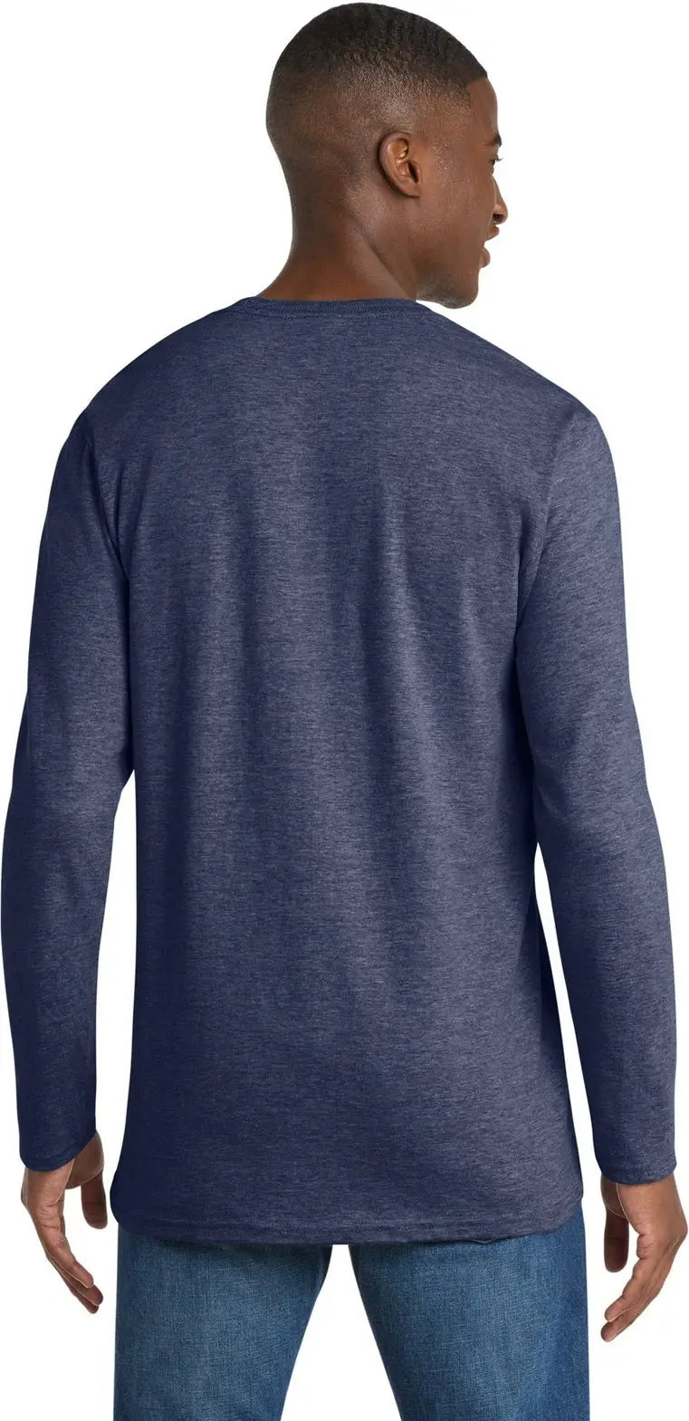 Port & Company Pc600ls co Long Sleeve Bouncer Tee - Team Navy Heather