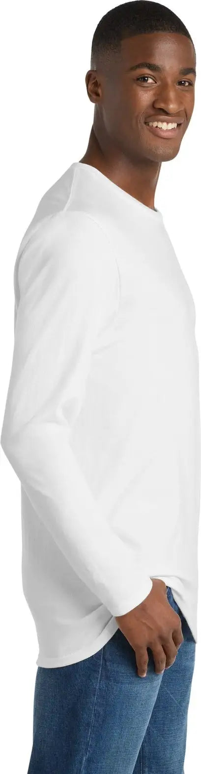Port & Company Pc600ls co Long Sleeve Bouncer Tee - White
