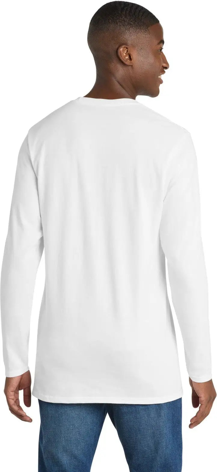 Port & Company Pc600ls co Long Sleeve Bouncer Tee - White