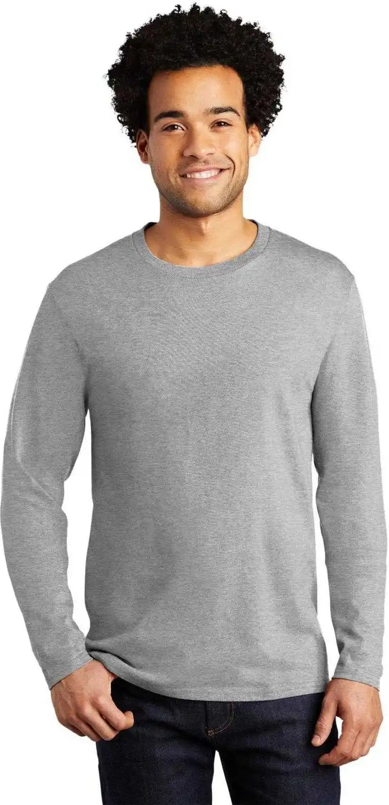 Port & Company Pc600ls Long Sleeve Bouncer Tee - Athletic Heather