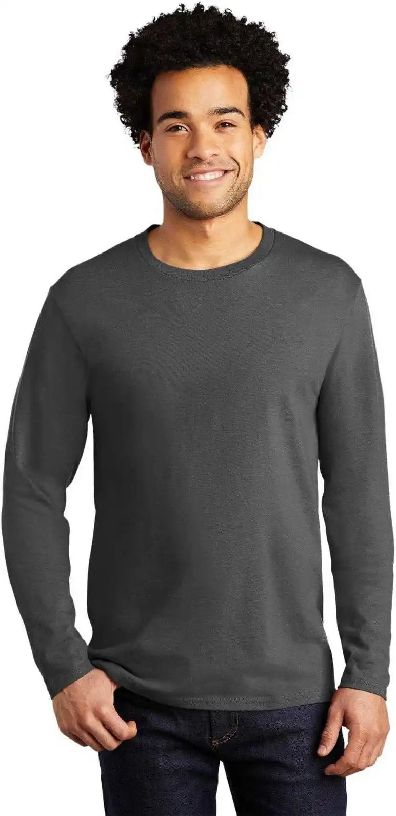 Port & Company Pc600ls Long Sleeve Bouncer Tee - Coal Gray