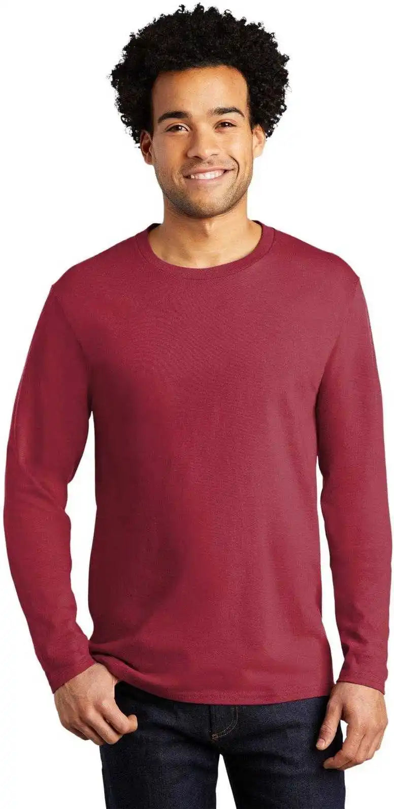 Port & Company Pc600ls Long Sleeve Bouncer Tee Rich Red