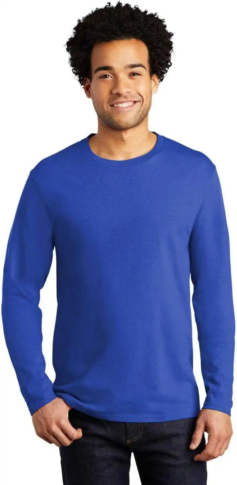Port &amp; Company Pc600ls Long Sleeve Bouncer Tee - True Royal