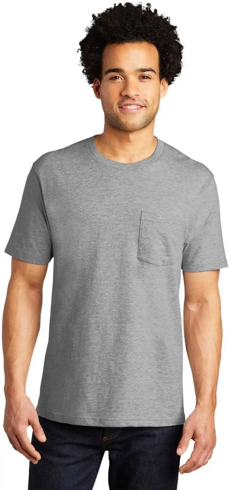 Port & Company Pc600p Bouncer Pocket Tee - Athletic Heather
