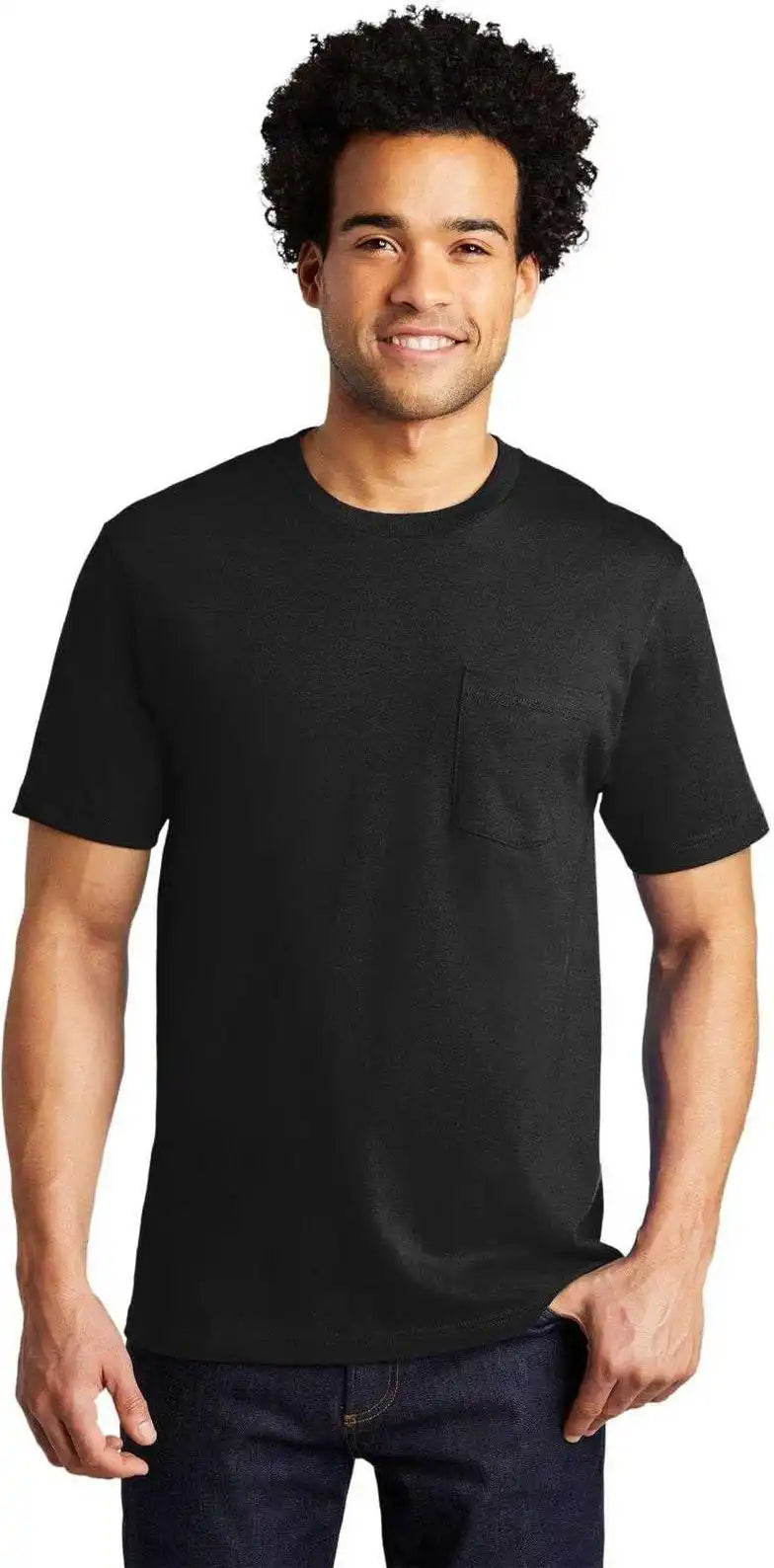 Port & Company Pc600p Bouncer Pocket Tee Deep Black