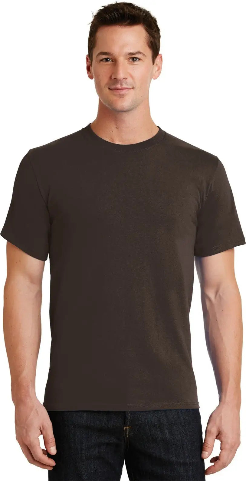 Port & Company Pc61 co Essential Tee - Dark Chocolate Brown - Adult s