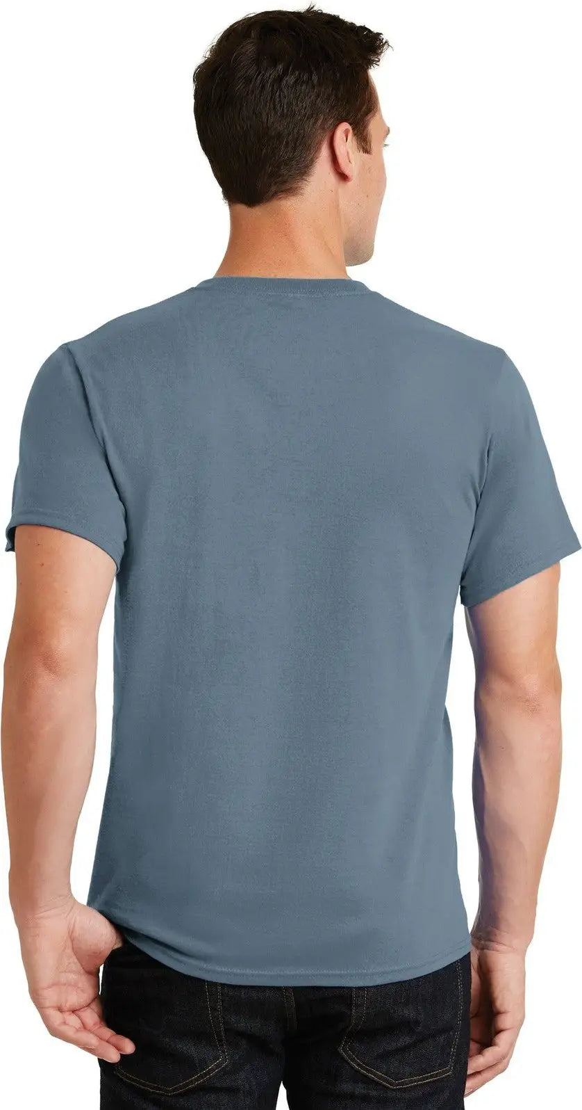 Port & Company Pc61 co Essential Tee - Stonewashed Blue