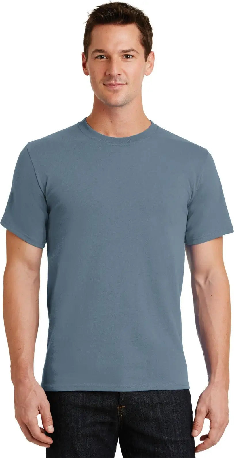 Port & Company Pc61 co Essential Tee - Stonewashed Blue
