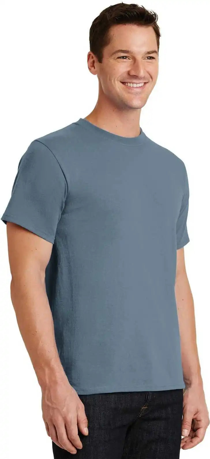 Port &amp; Company Pc61 Essential Tee Stonewashed Blue