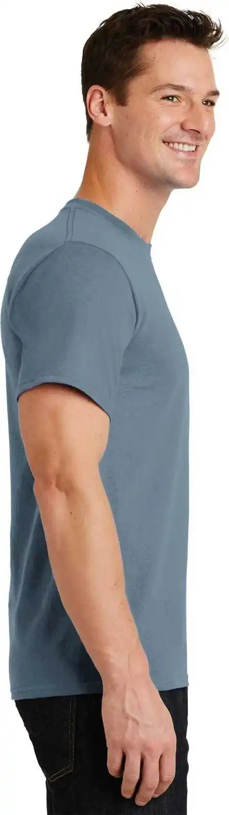 Port &amp; Company Pc61 Essential Tee Stonewashed Blue