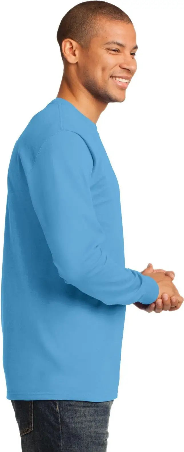 Port & Company Pc61ls co Long Sleeve Essential Tee - Aquatic Blue