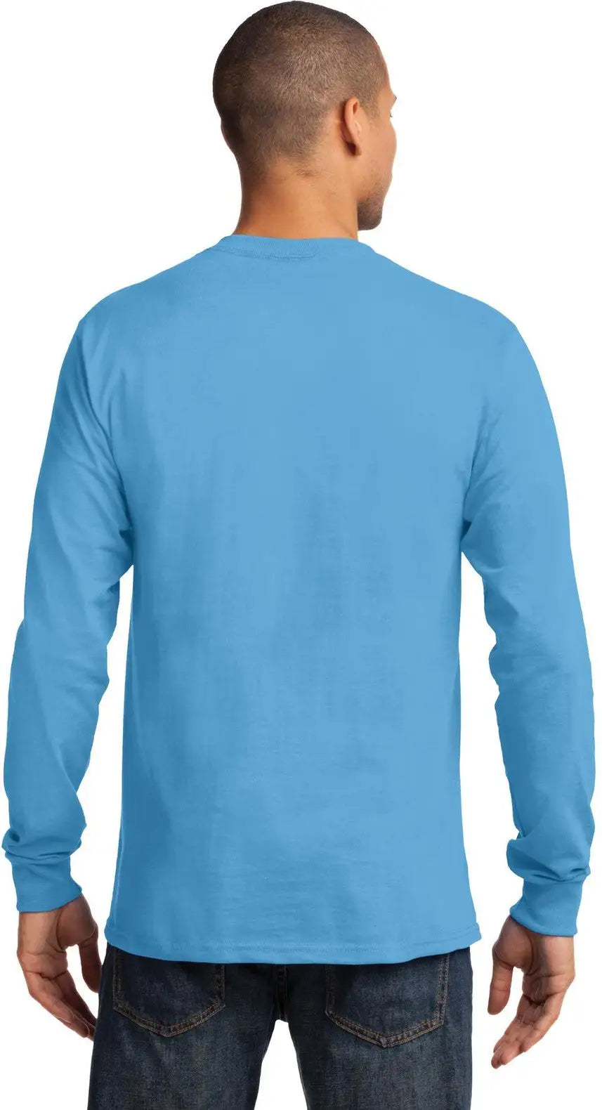 Port & Company Pc61ls co Long Sleeve Essential Tee - Aquatic Blue