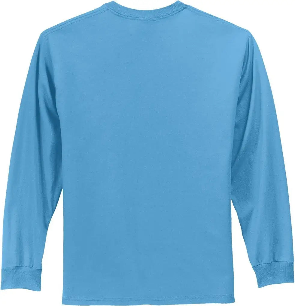 Port & Company Pc61ls co Long Sleeve Essential Tee - Aquatic Blue - Adult s