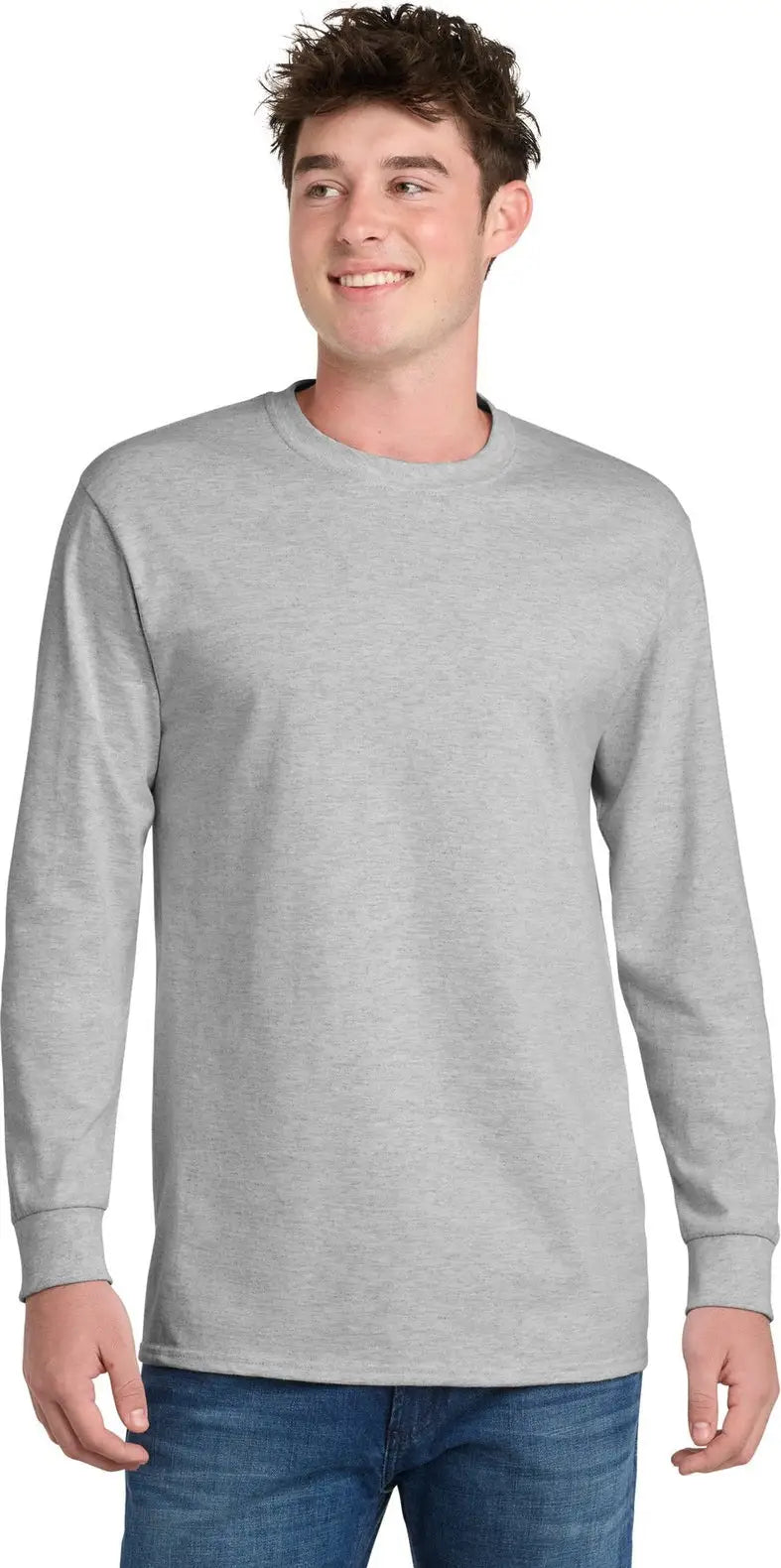 Port & Company Pc61ls co Long Sleeve Essential Tee - Ash