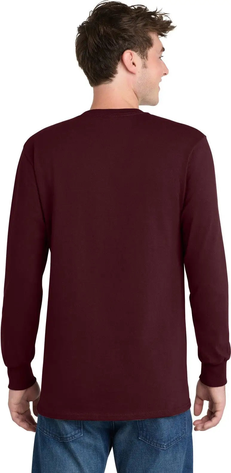 Port & Company Pc61ls co Long Sleeve Essential Tee - Athletic Maroon