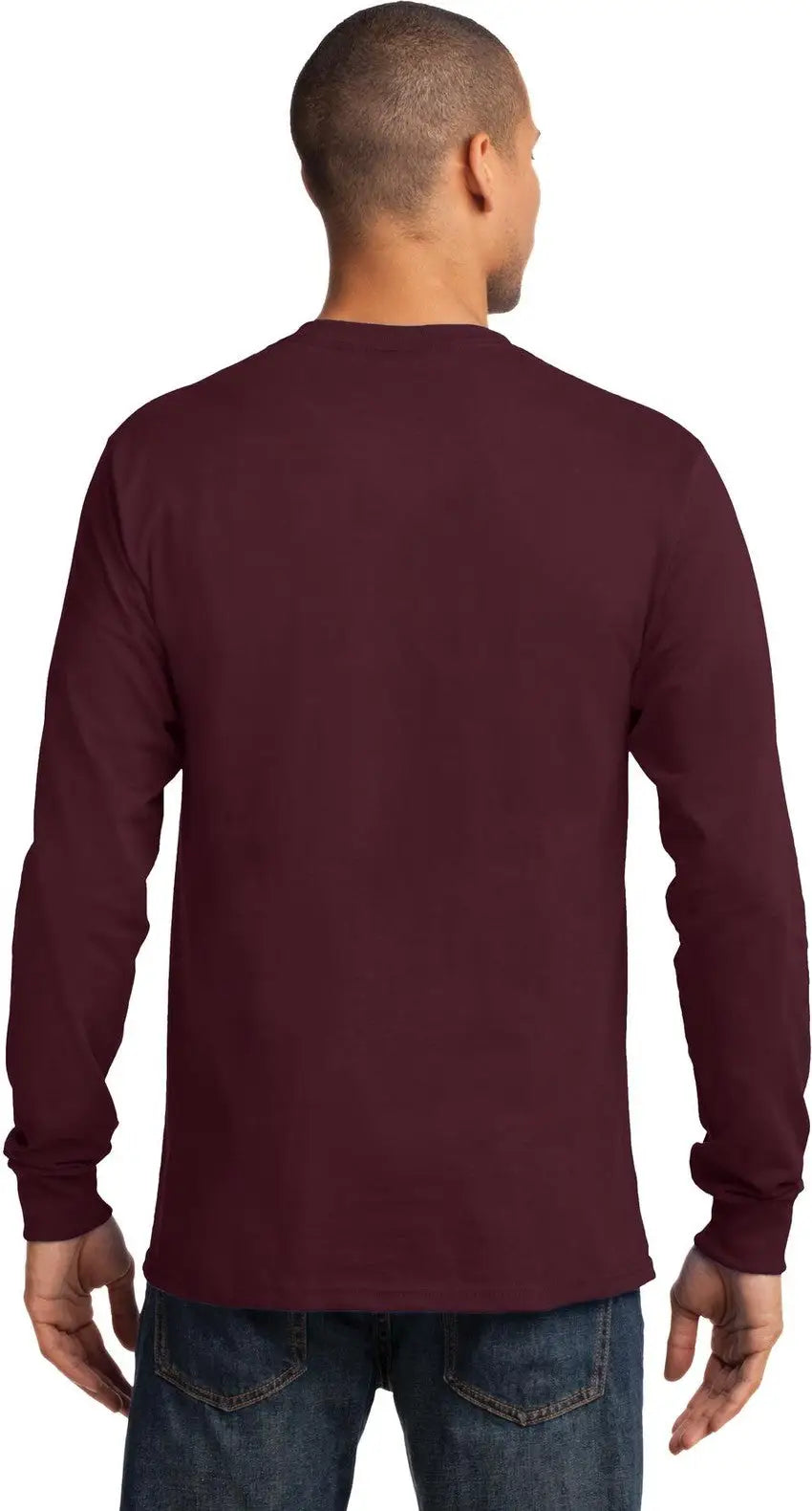 Port & Company Pc61ls co Long Sleeve Essential Tee - Athletic Maroon