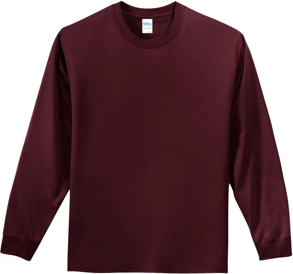 Port & Company Pc61ls co Long Sleeve Essential Tee - Athletic Maroon