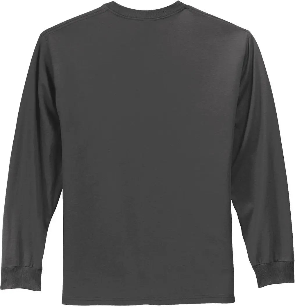 Port & Company Pc61ls co Long Sleeve Essential Tee - Charcoal - Adult s
