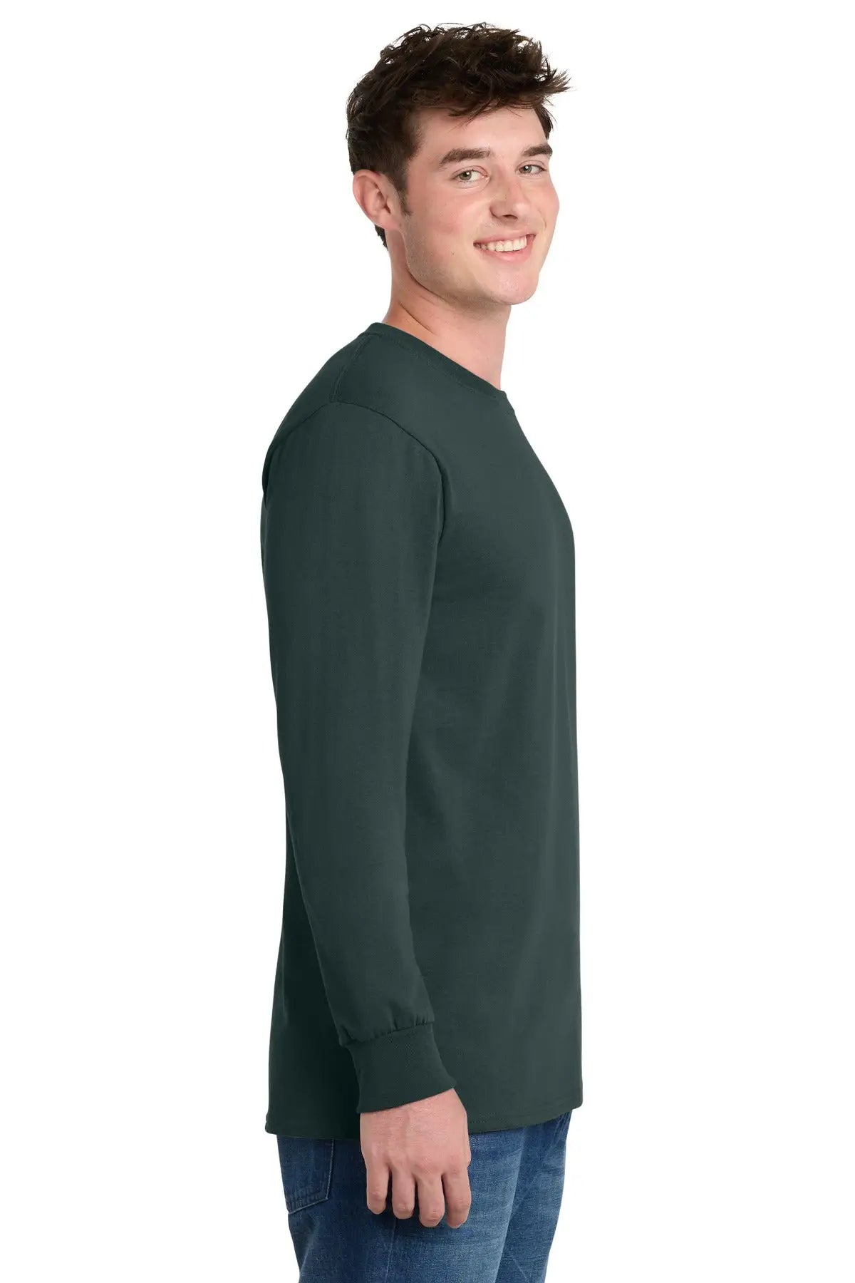 Port & Company Pc61ls co Long Sleeve Essential Tee - Dark Green