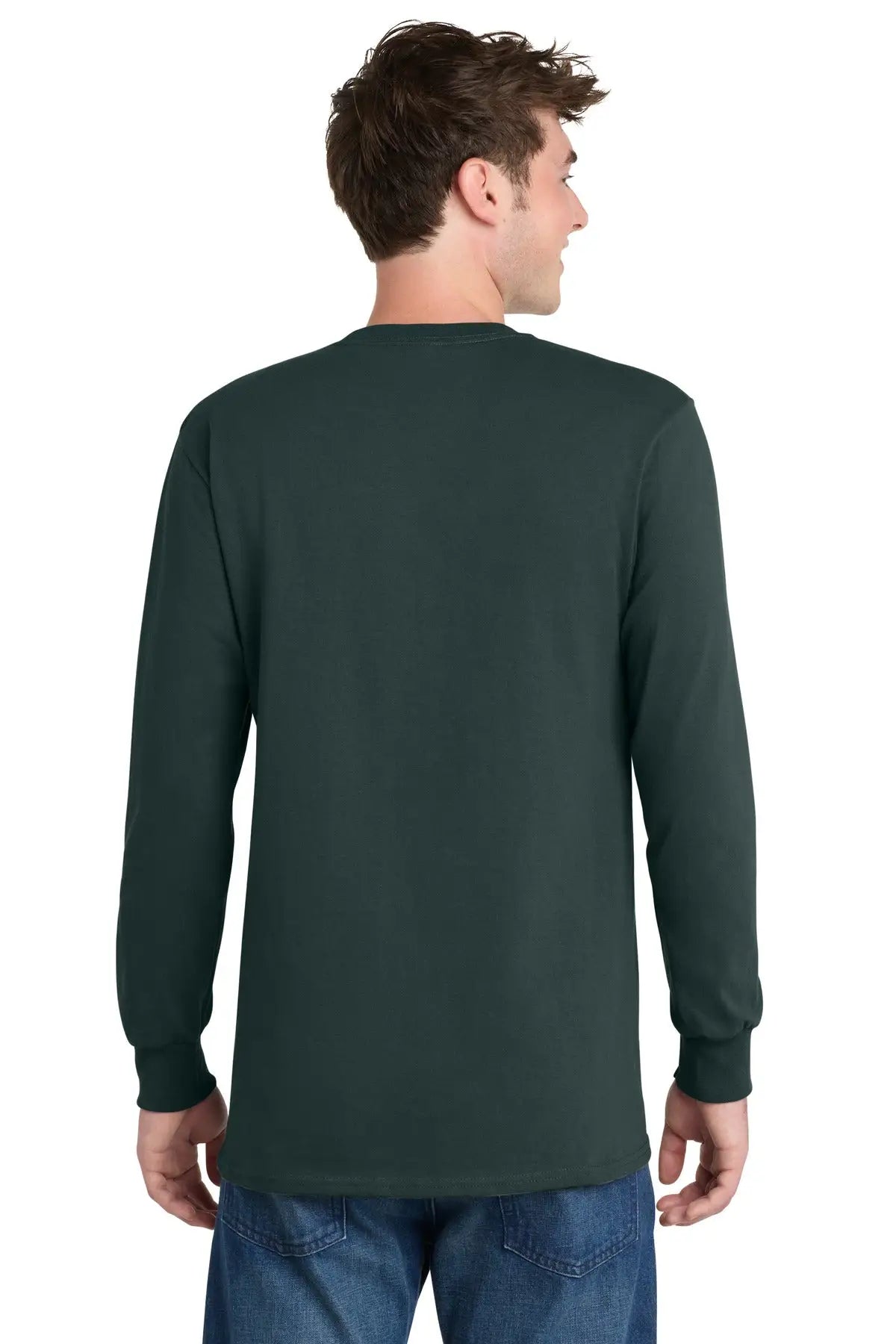 Port & Company Pc61ls co Long Sleeve Essential Tee - Dark Green