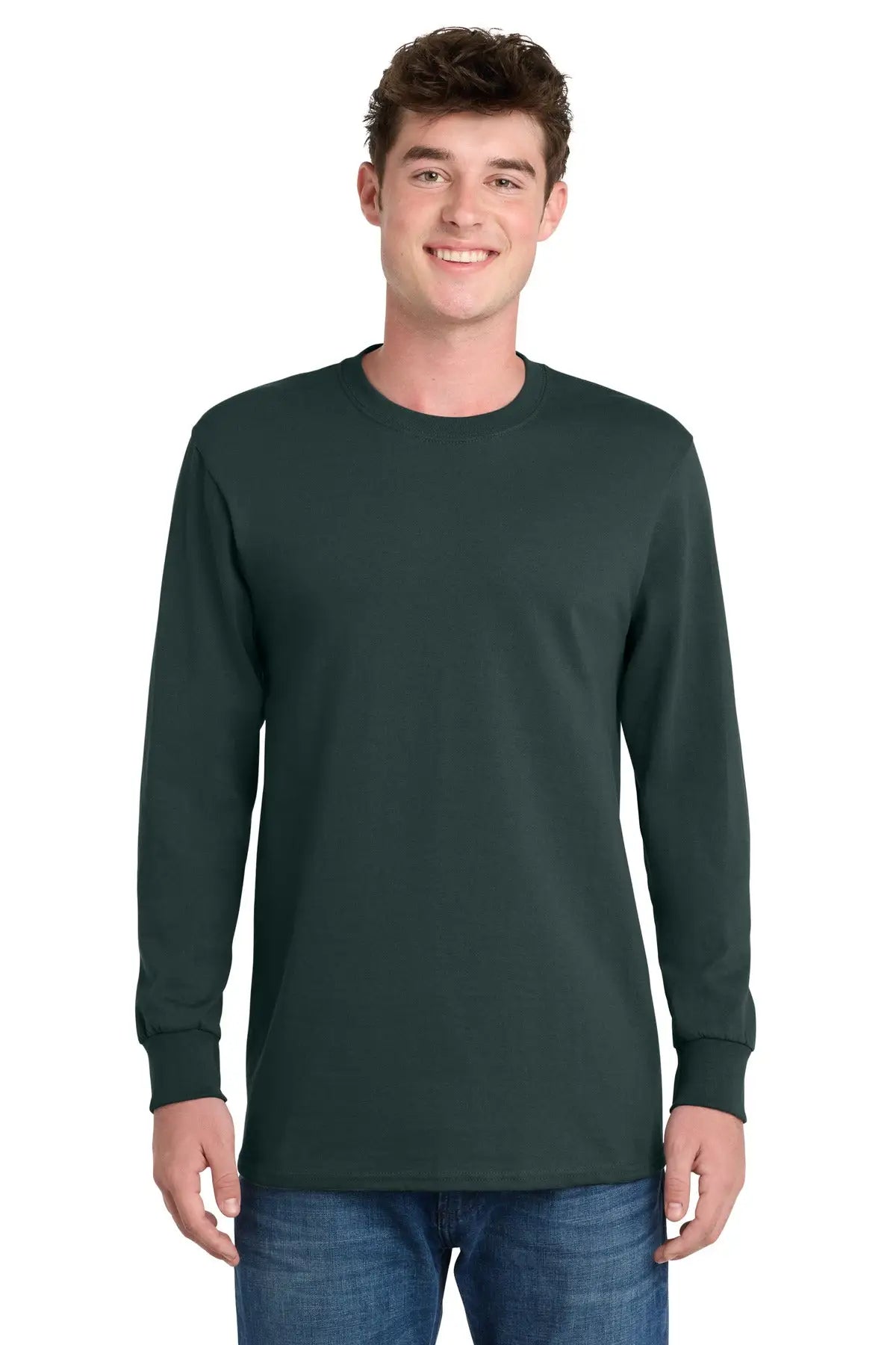 Port & Company Pc61ls co Long Sleeve Essential Tee - Dark Green