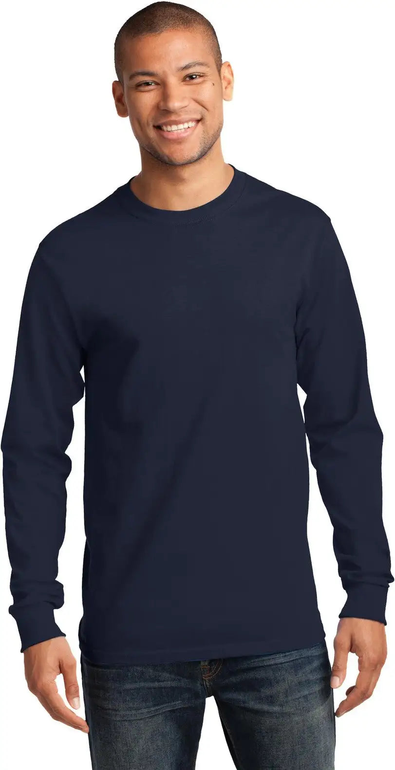 Port & Company Pc61ls co Long Sleeve Essential Tee - Deep Navy - Adult s